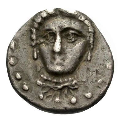 Trihemiobol 415 BC - 365 BC front