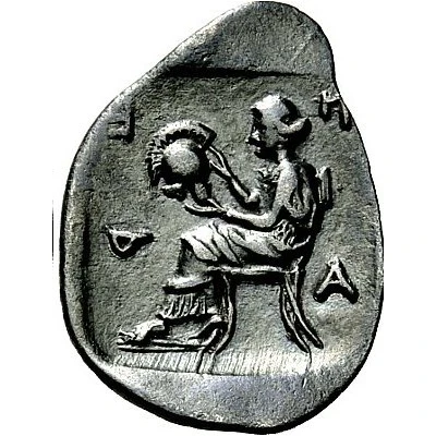 Trihemiobol 450 BC - 430 BC back