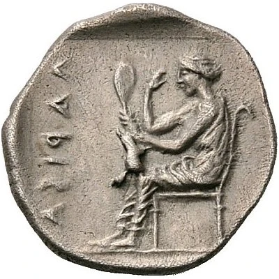 Trihemiobol 460 BC - 440 BC back