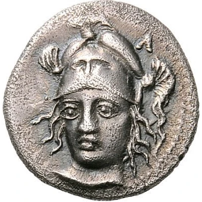 Trihemiobol 425 BC - 375 BC front