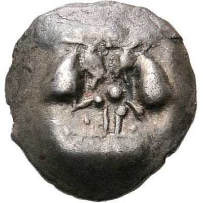 Trihemiobol 485 BC - 480 BC front