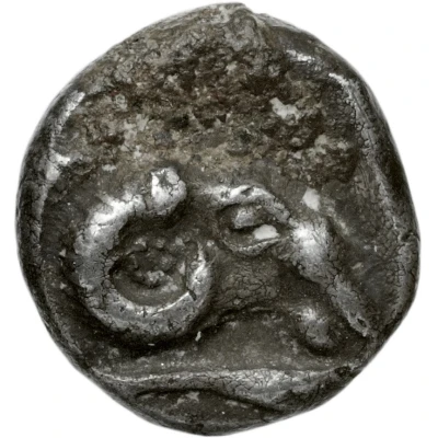 Trihemiobol 500 BC - 485 BC front