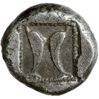 Trihemiobol 500 BC - 485 BC back