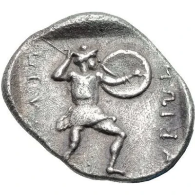 Trihemiobol 430 BC - 400 BC back