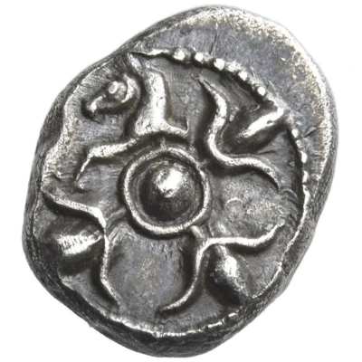 Trihemiobol 520 BC - 489 BC front