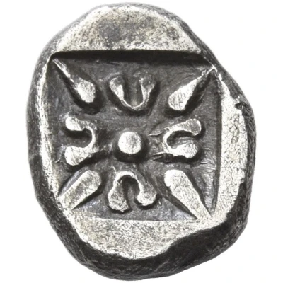 Trihemiobol 520 BC - 489 BC back