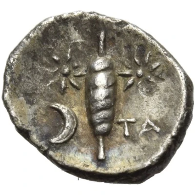 Trihemiobol 450 BC - 380 BC back