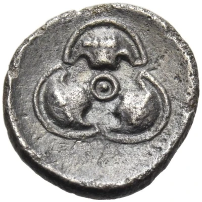 Trihemiobol 425 BC - 395 BC back