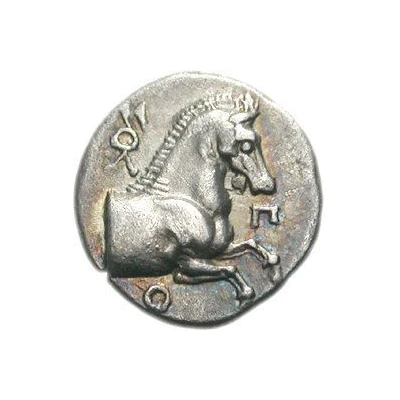 Triobol - Molpoos 398 BC - 385 BC front