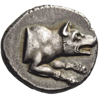 Triobol 80 BC - 50 BC front