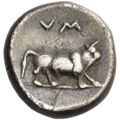 Triobol 453 BC - 448 BC back