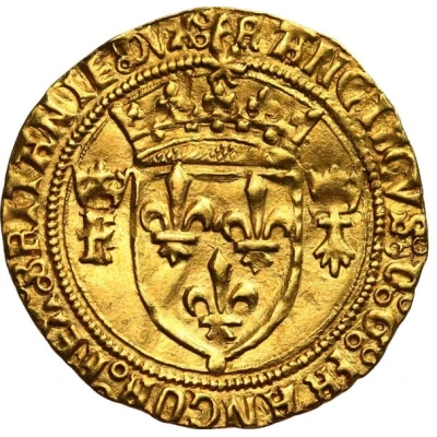 Écu d'or au soleil de Bretagne, 2e type ND front